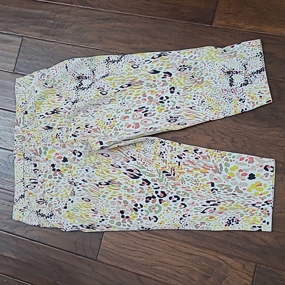 Madison Multicolor Abstract Polka-dot Cropped Pants size 14 - Picture 2 of 8